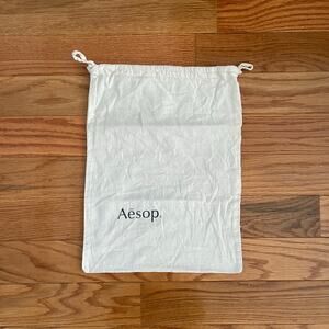 Aesop Dust Bag 12" x 16" Inches Natural Cotton Canvas Drawstring